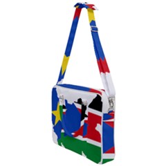 South Sudan Flag Map Geography Cross Body Office Bag by Sapixe