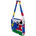 South Sudan Flag Map Geography Cross Body Office Bag View1