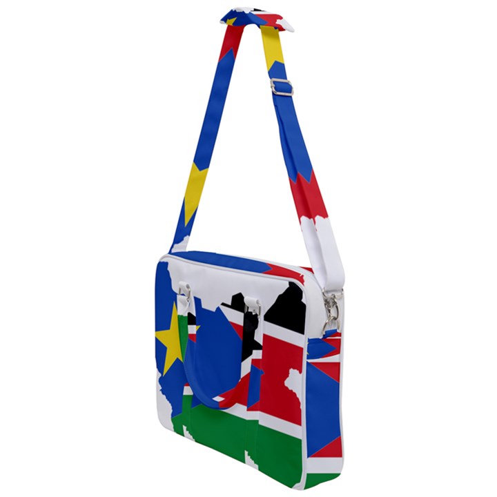 South Sudan Flag Map Geography Cross Body Office Bag