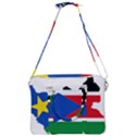 South Sudan Flag Map Geography Cross Body Office Bag View3