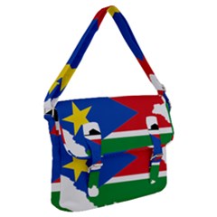 South Sudan Flag Map Geography Buckle Messenger Bag by Sapixe