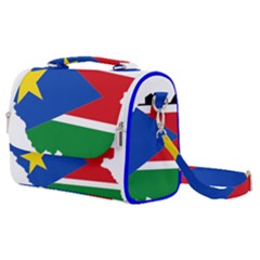 South Sudan Flag Map Geography Satchel Shoulder Bag by Sapixe