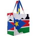 South Sudan Flag Map Geography Canvas Travel Bag View3