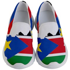 South Sudan Flag Map Geography Kids  Lightweight Slip Ons by Sapixe