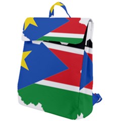 South Sudan Flag Map Geography Flap Top Backpack by Sapixe