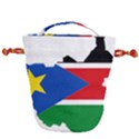 South Sudan Flag Map Geography Drawstring Bucket Bag View1