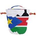 South Sudan Flag Map Geography Drawstring Bucket Bag View2