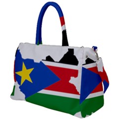 South Sudan Flag Map Geography Duffel Travel Bag by Sapixe