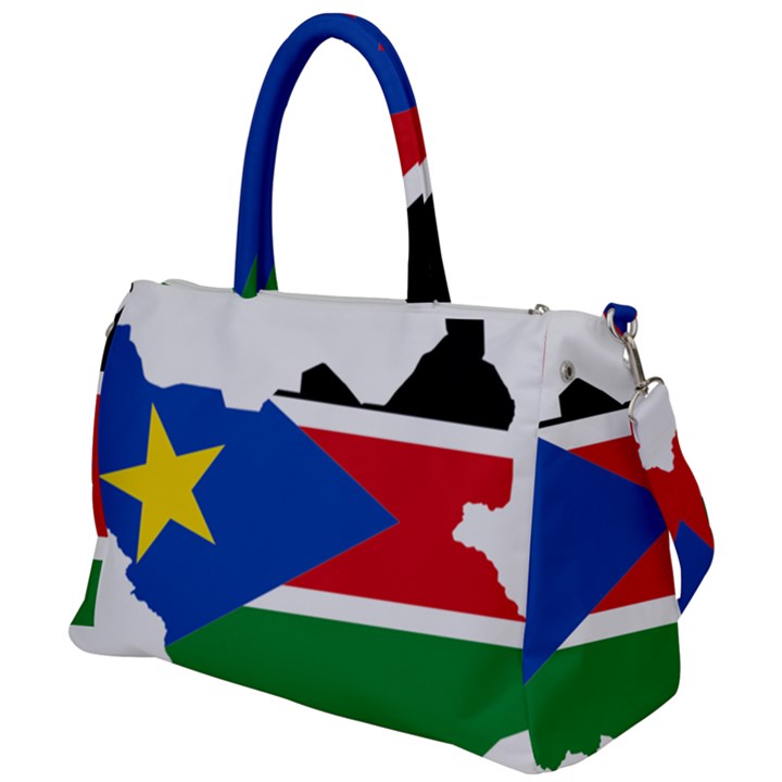 South Sudan Flag Map Geography Duffel Travel Bag