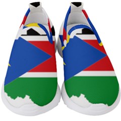 South Sudan Flag Map Geography Kids  Slip On Sneakers by Sapixe