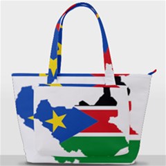 South Sudan Flag Map Geography Back Pocket Shoulder Bag  by Sapixe