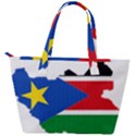 South Sudan Flag Map Geography Back Pocket Shoulder Bag  View2