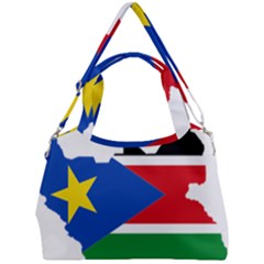 South Sudan Flag Map Geography Double Compartment Shoulder Bag by Sapixe