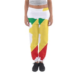 Congo Flag Map Geography Outline Women s Jogger Sweatpants by Sapixe