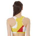 Congo Flag Map Geography Outline Sports Bra with Border View2