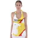 Congo Flag Map Geography Outline Babydoll Tankini Top View1