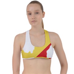 Congo Flag Map Geography Outline Criss Cross Racerback Sports Bra by Sapixe