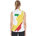 Congo Flag Map Geography Outline Mock Neck Shell Top View2