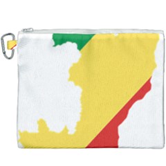 Congo Flag Map Geography Outline Canvas Cosmetic Bag (xxxl) by Sapixe