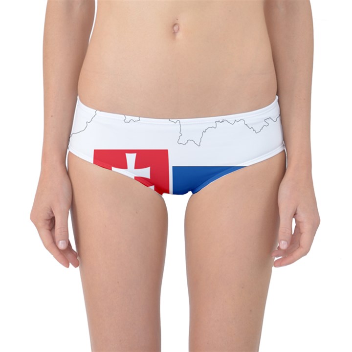 Slovakia Country Europe Flag Classic Bikini Bottoms