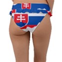 Slovakia Country Europe Flag Frill Bikini Bottom View2