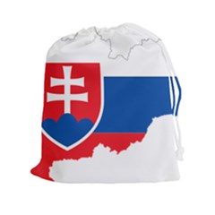 Slovakia Country Europe Flag Drawstring Pouch (xxl) by Sapixe