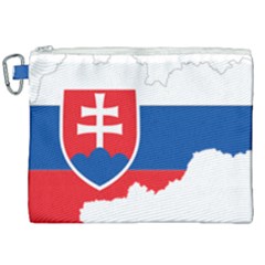 Slovakia Country Europe Flag Canvas Cosmetic Bag (xxl) by Sapixe