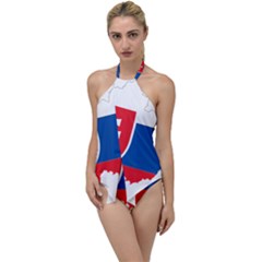 Slovakia Country Europe Flag Go With The Flow One Piece Swimsuit by Sapixe