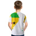 Sao Tome Principe Flag Map Kids  Sport Mesh Tee View2