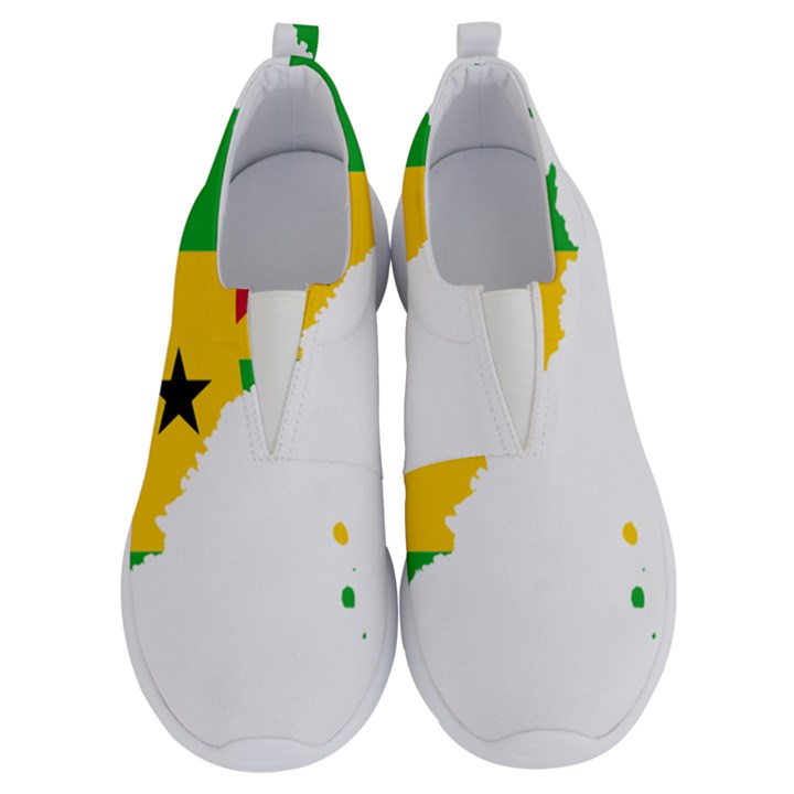 Sao Tome Principe Flag Map No Lace Lightweight Shoes