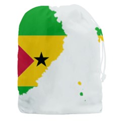 Sao Tome Principe Flag Map Drawstring Pouch (xxxl)