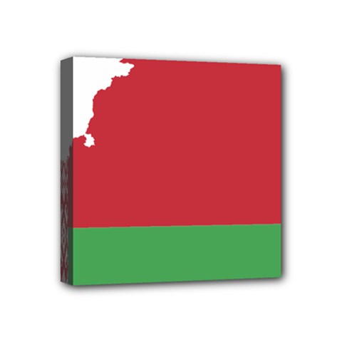 Belarus Country Europe Flag Mini Canvas 4  X 4  (stretched) by Sapixe