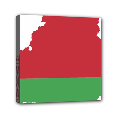 Belarus Country Europe Flag Mini Canvas 6  X 6  (stretched) by Sapixe