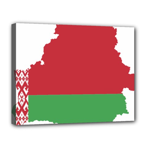 Belarus Country Europe Flag Canvas 14  X 11  (stretched) by Sapixe