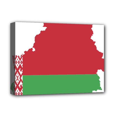 Belarus Country Europe Flag Deluxe Canvas 16  X 12  (stretched)  by Sapixe