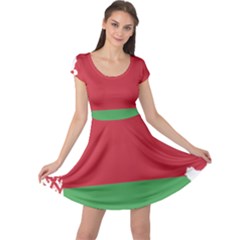 Belarus Country Europe Flag Cap Sleeve Dress by Sapixe