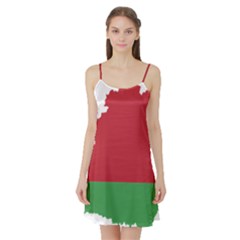 Belarus Country Europe Flag Satin Night Slip by Sapixe