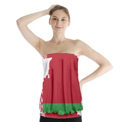 Belarus Country Europe Flag Strapless Top by Sapixe