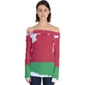 Belarus Country Europe Flag Off Shoulder Long Sleeve Top View1