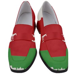 Belarus Country Europe Flag Women s Chunky Heel Loafers by Sapixe