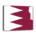 Borders Country Flag Geography Map Qatar Deluxe Canvas 20  x 16  (Stretched) View1