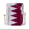 Borders Country Flag Geography Map Qatar Drawstring Bag (Small) View1