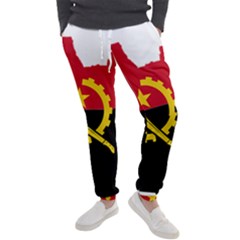 Angola Flag Map Geography Outline Men s Jogger Sweatpants by Sapixe