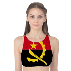 Angola Flag Map Geography Outline Tank Bikini Top by Sapixe