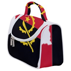 Angola Flag Map Geography Outline Satchel Handbag by Sapixe