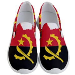 Angola Flag Map Geography Outline Men s Lightweight Slip Ons by Sapixe