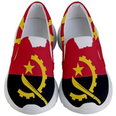 Angola Flag Map Geography Outline Kids  Lightweight Slip Ons by Sapixe