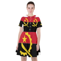 Angola Flag Map Geography Outline Sailor Dress by Sapixe