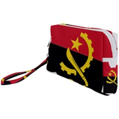 Angola Flag Map Geography Outline Wristlet Pouch Bag (small)