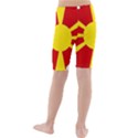 Macedonia Country Europe Flag Kids  Mid Length Swim Shorts View2